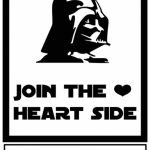 Darth Vader Valentine Printable {Star Wars} | No Candy Valentines | Star Wars Printable Cards Free