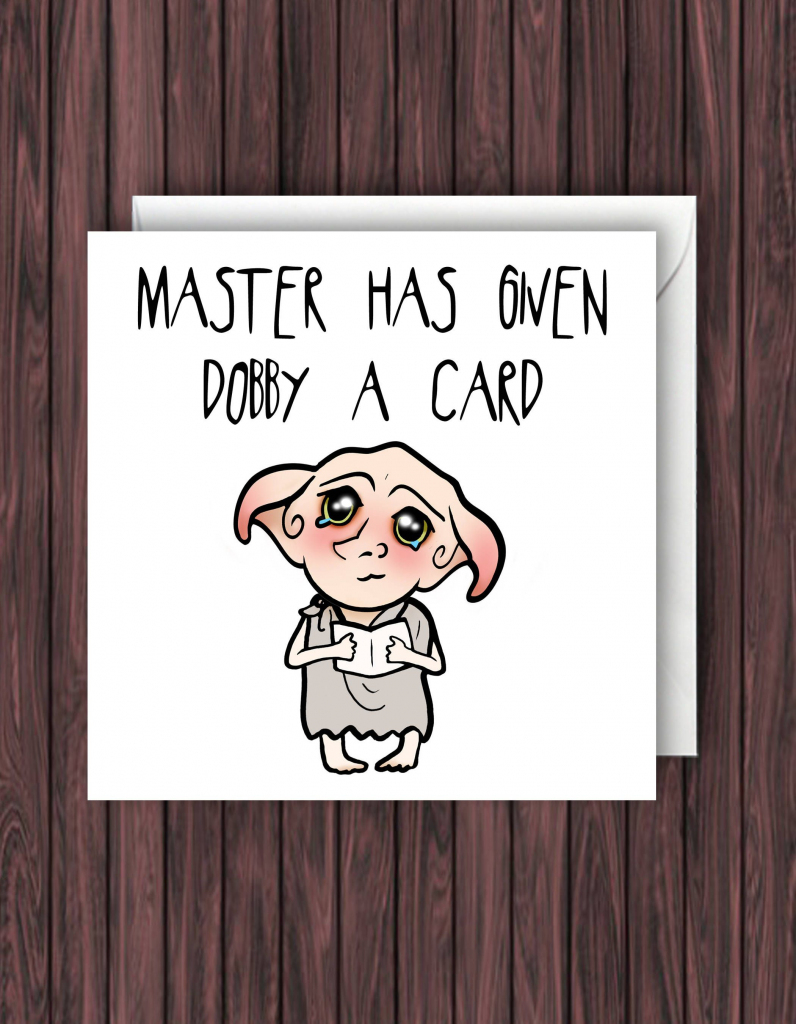 Debby Card. Harry Potter Birthday Card. Funny Greetings Card. Geek | Nerdy Birthday Cards Printable