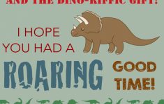 Dinosaur Thank You Cards Printable