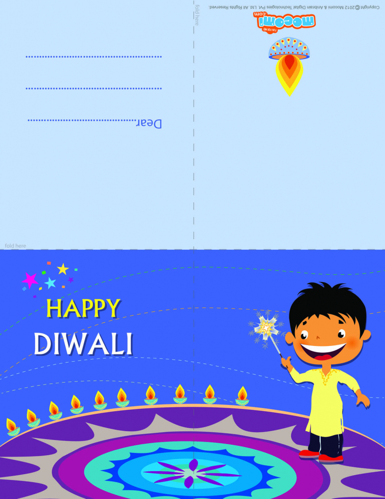 Diwali Rangoli - Diwali Greeting Card For Kids | Mocomi | Printable Diwali Greeting Cards