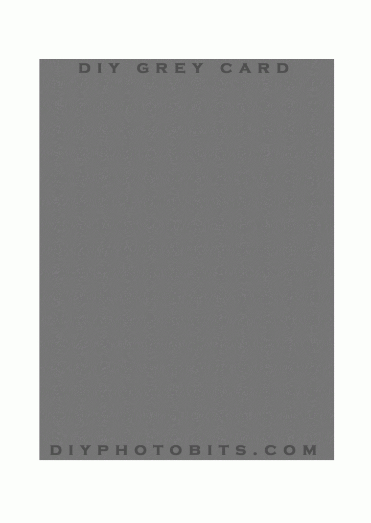 Diy Grey Card – Diyphotobits | 18 Grey Card Printable