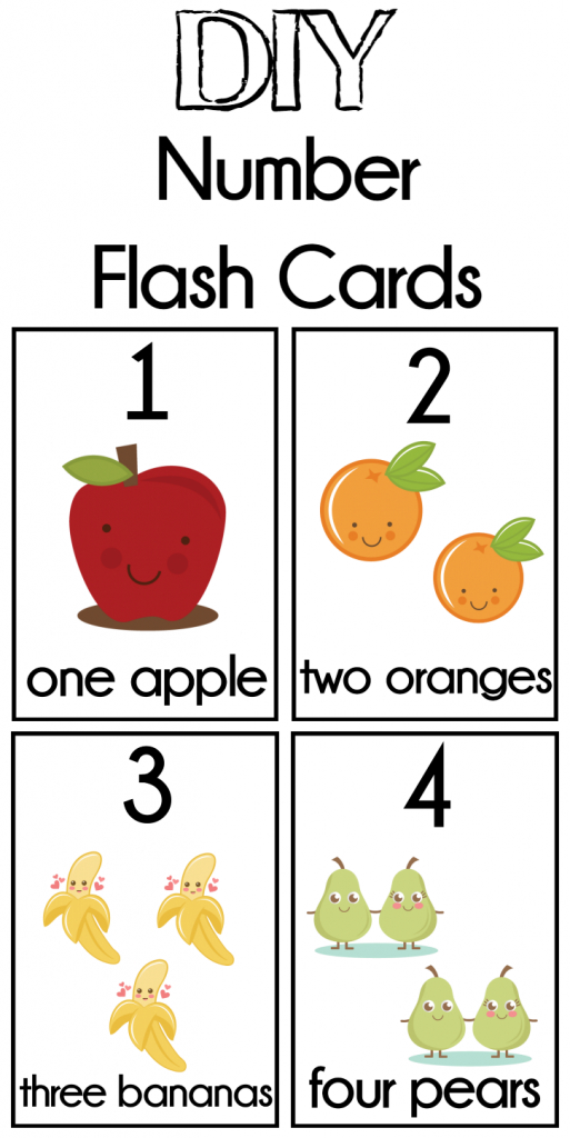 Diy Number Flash Cards Free Printable | Preschool | Preschool | Counting Flash Cards Printable