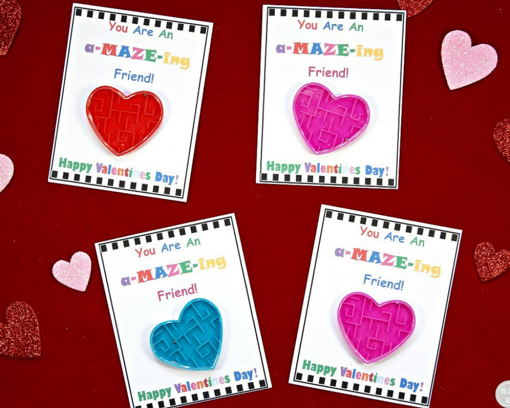 Diy Valentine's Day Cards For Kids With Free Printable! - Bullock's Buzz | Homemade Valentine Cards Printable