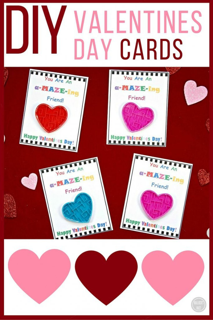 Diy Valentine&amp;#039;s Day Cards For Kids With Free Printable | Free Printable Valentines Day Cards Kids