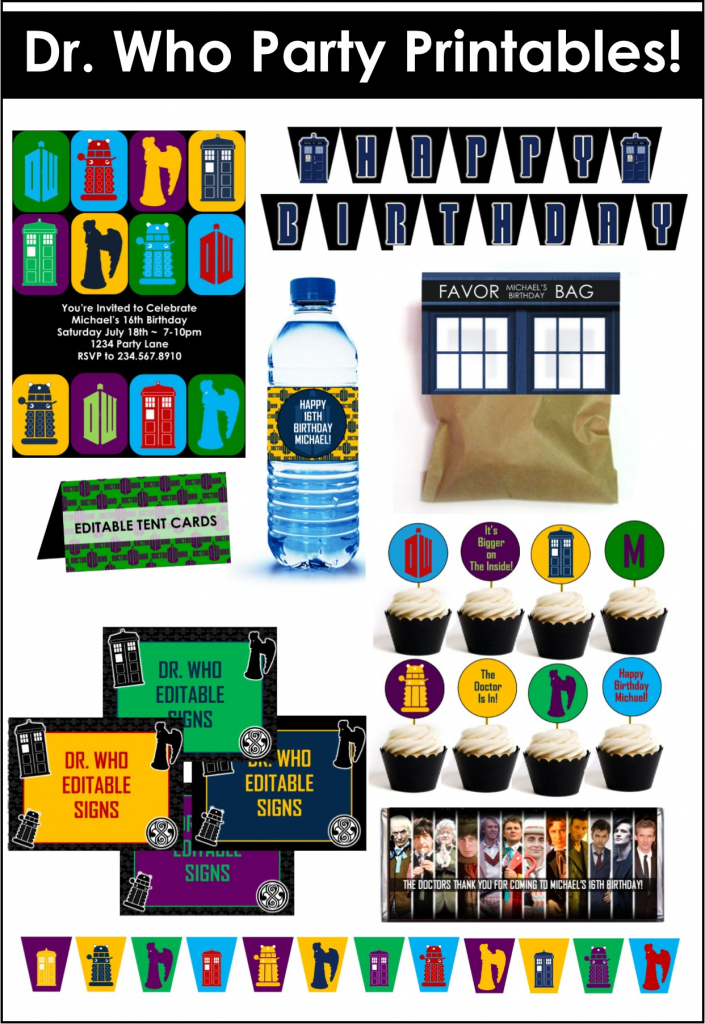 Doctor Who Party Game Ideas | Free Printable Dr Who Birthday Card
