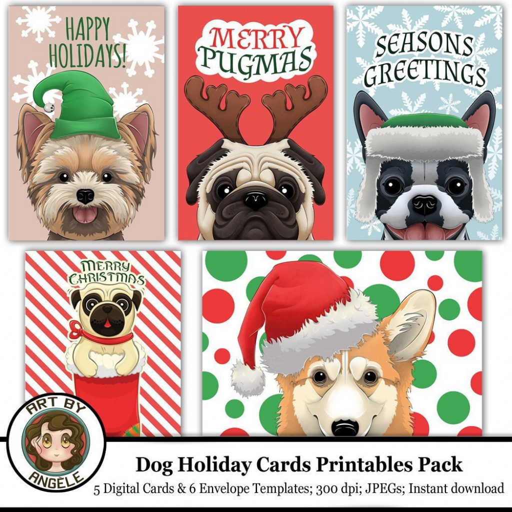 Christmas Cards For Dogs Printable Printable Card Free