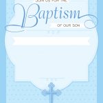 Dotted Blue   Free Printable Baptism & Christening Invitation | Free Printable Baptism Greeting Cards