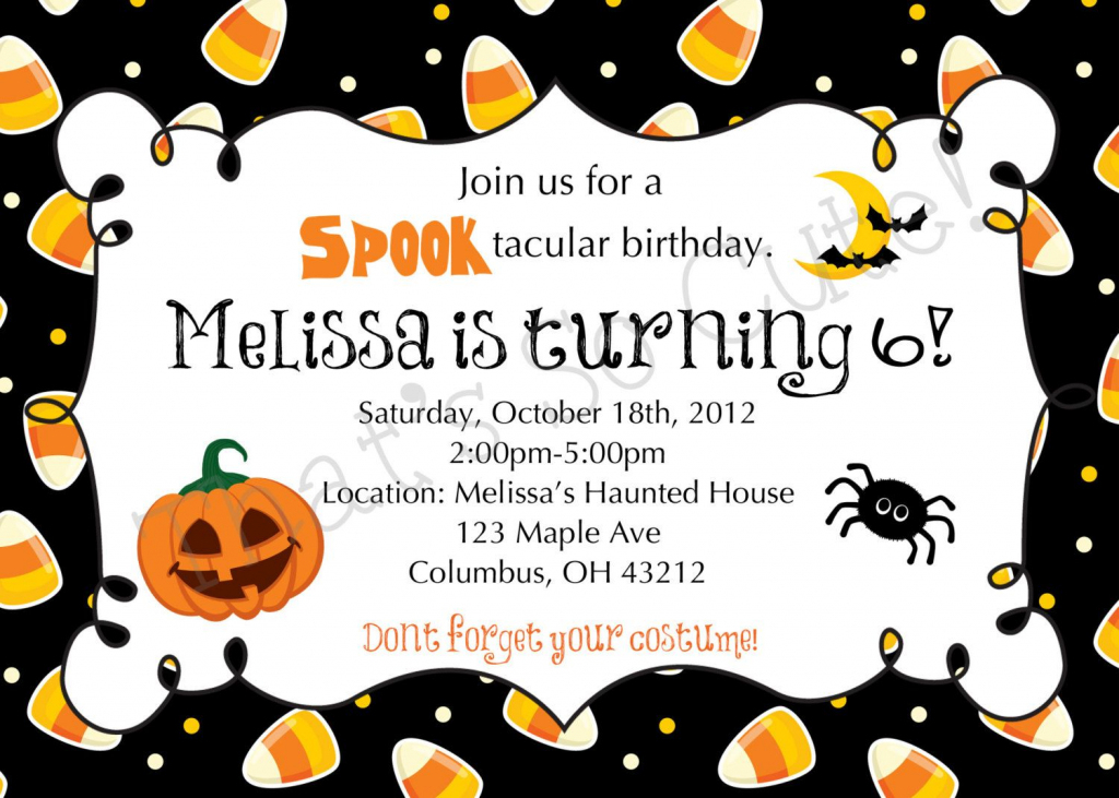 Download Free Template Free Printable Halloween Birthday Party | Printable Halloween Greeting Cards