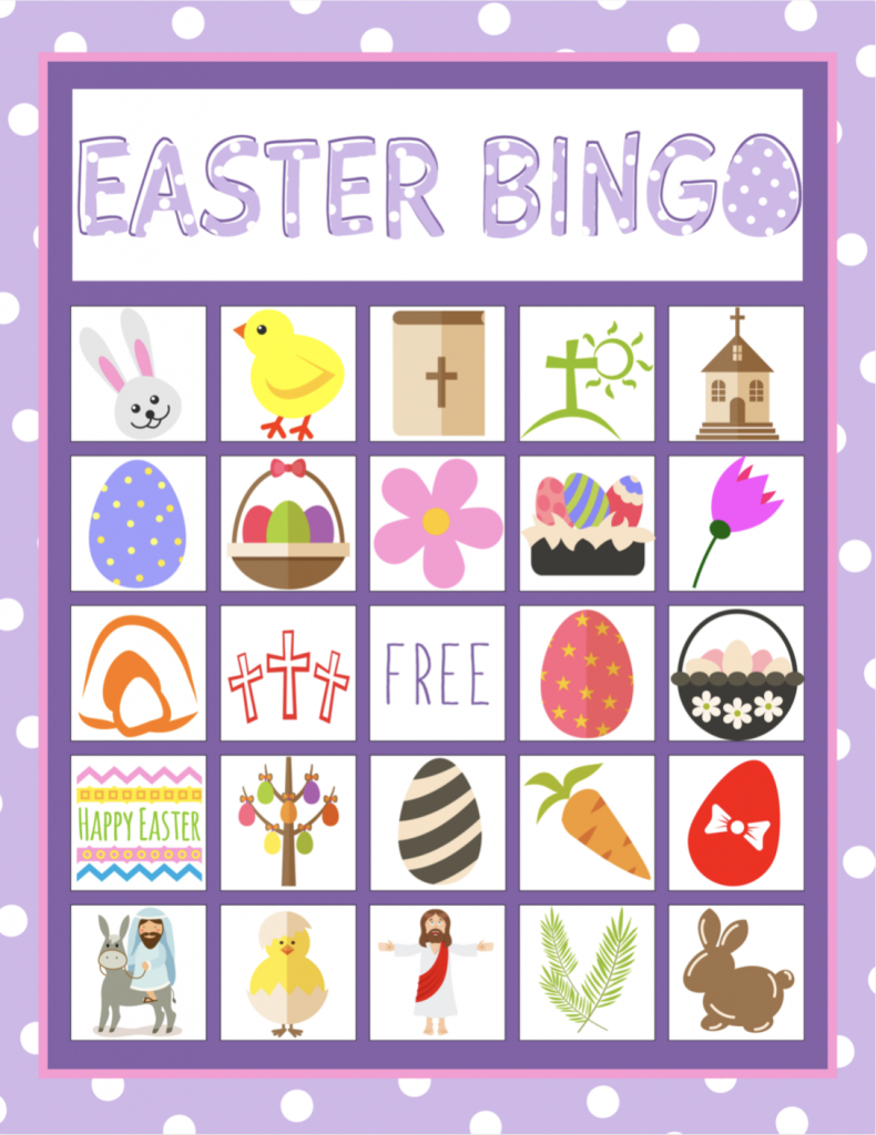 Easter Bingo Game For Kids | Heart Day, Green Day And Bunny Day | Free Printable Religious Easter Bingo Cards