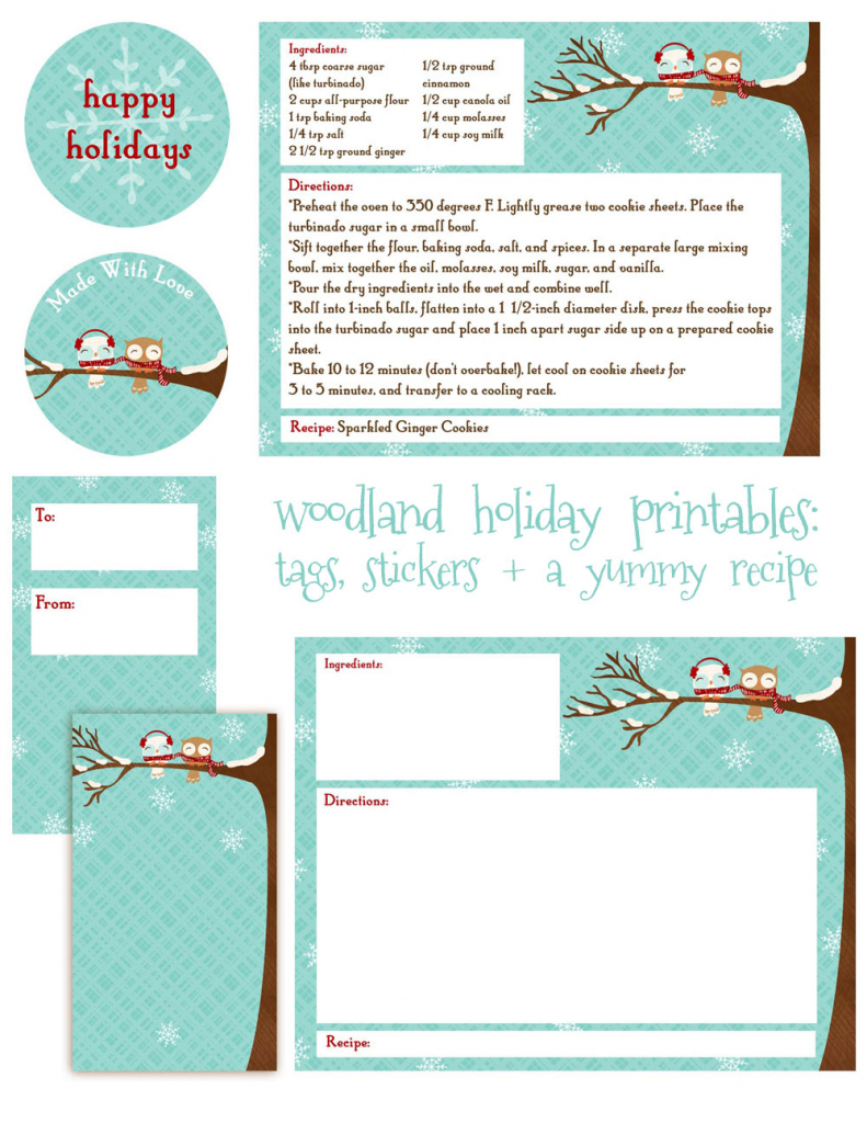 Editable Christmas Recipe Card Template | Printable Christmas Recipe | Printable Recipe Cards For Christmas