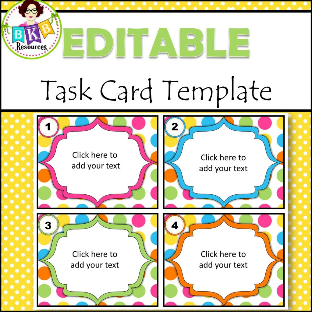 Free Printable Task Cards