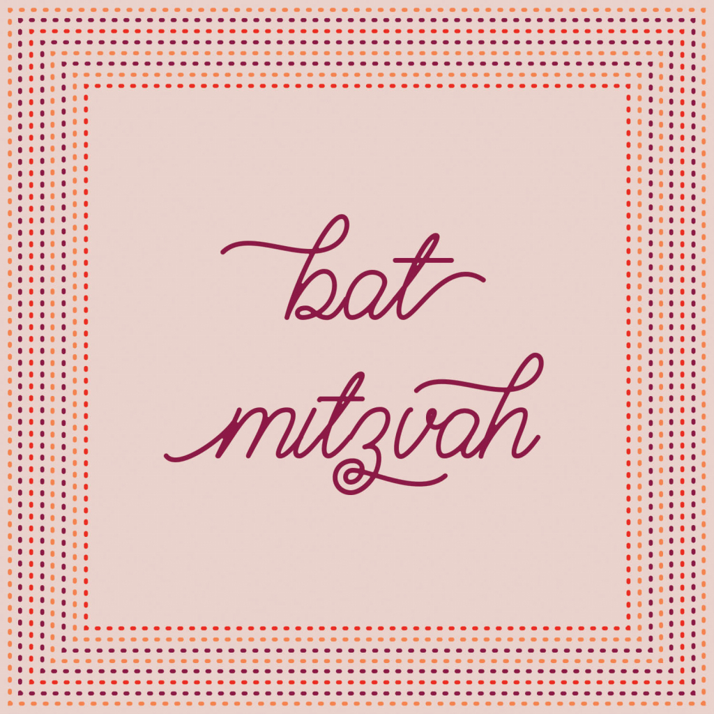 Elegant Bat Mitzvah - Bar Mitzvah &amp;amp; Bat Mitzvah Card | Greetings Island | Bar Mitzvah Cards Printable