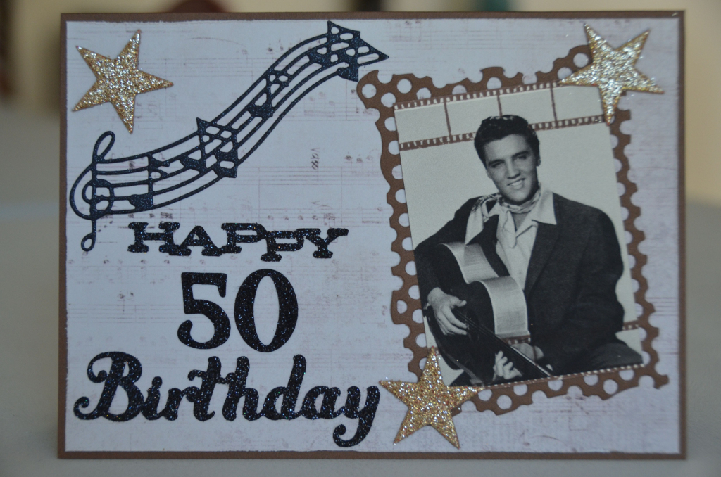 Elvis Presley &amp;#039;happy 50Th Birthday&amp;#039; Card | Craftyshell&amp;#039;s Cards | Elvis Birthday Cards Printable