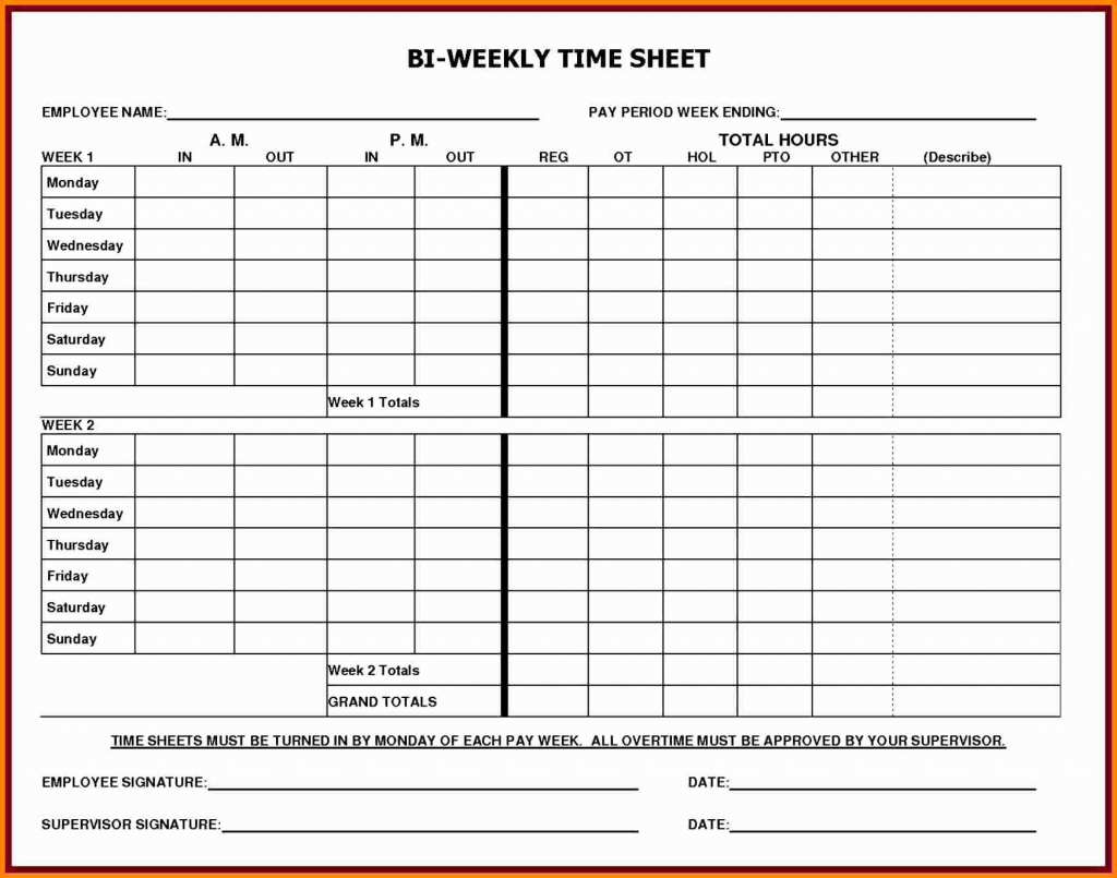 Employee Time Cards Template Free Awesome 5 Printable Payroll Sheets | Employee Time Card Template Printable