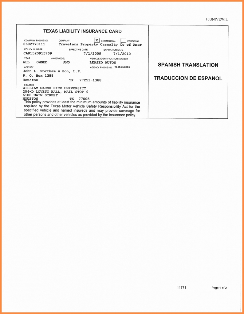 printable fillable fake car insurance card template