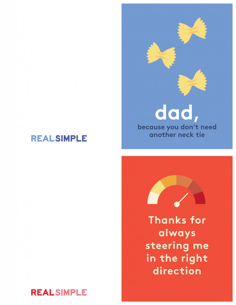 Father&amp;#039;s Day Printable Cards | Real Simple | Happy Fathers Day Cards Printable