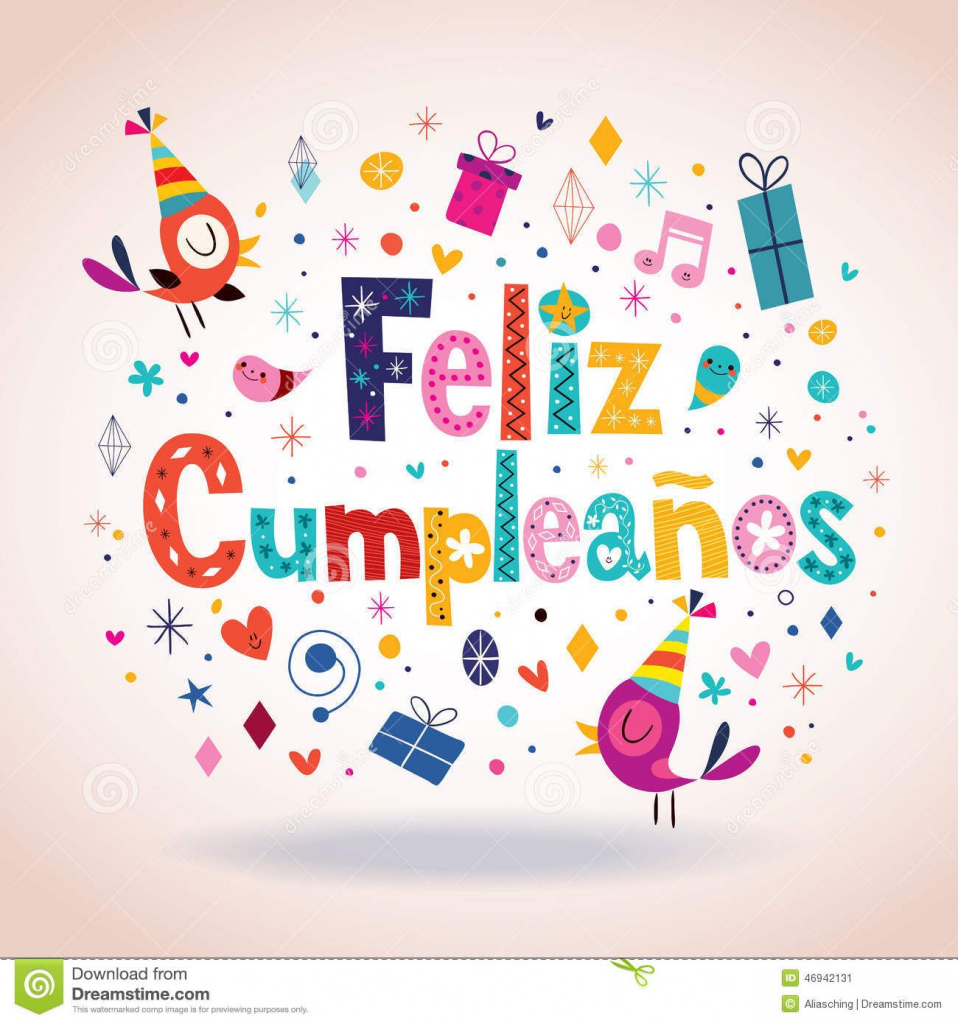 Free Printable Happy Birthday Cards In Spanish Free Printable Free 