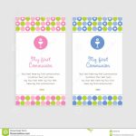 First Communion Card Stock Image. Image Of Party, Chalice   23542189 | First Holy Communion Cards Printable Free