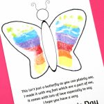 Footprint Butterfly Poem   Printable Mother's Day Card | Preschool | Mothers Day Poems Cards Printable