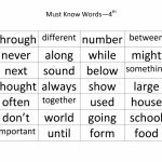Fourth Grade Sight Words Printable | Must Know Words  4Th Grade | 4Th Grade Sight Words Flash Cards Printable