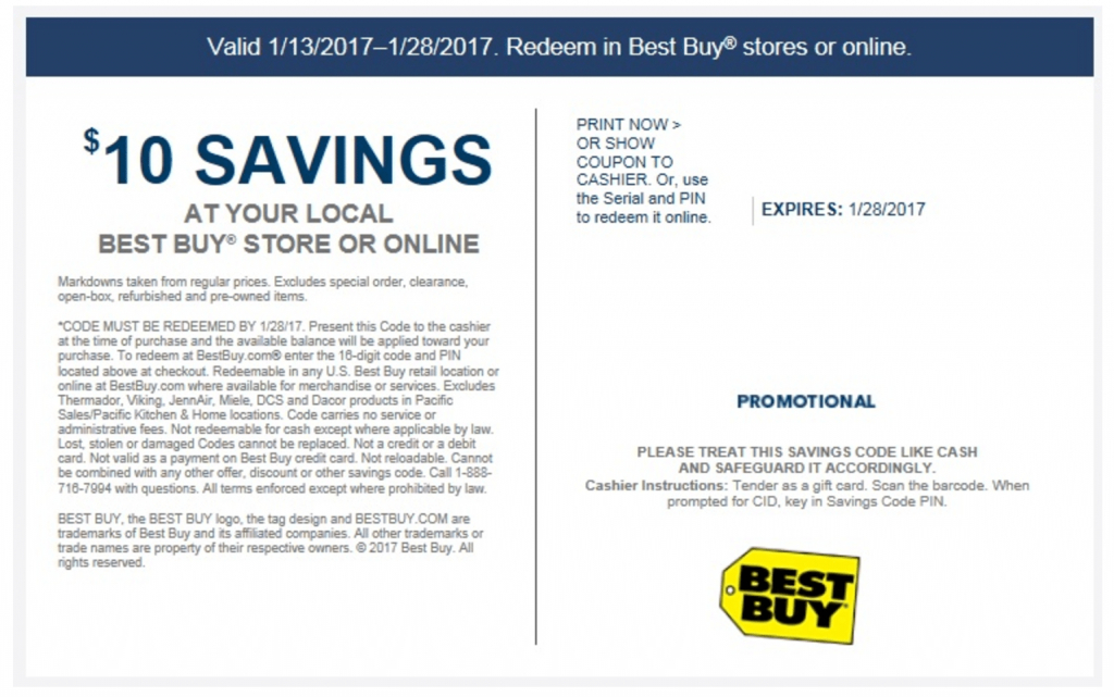 Free $10 At Best Buy - Check Your Emails - Doctor Of Credit | Best Buy Printable Gift Card