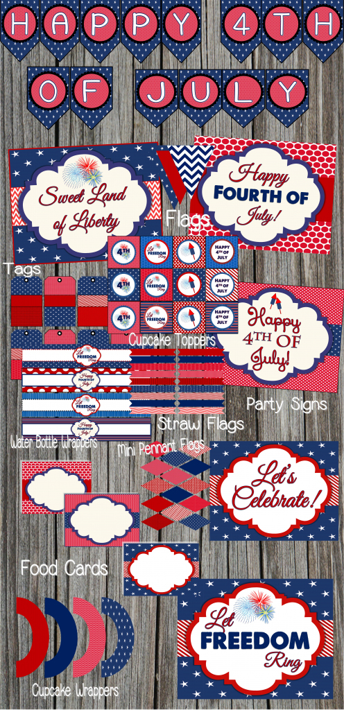 Free 4Th Of July Party Printablesdesignsserendipity | Catch | Happy 4Th Of July Cards Printable