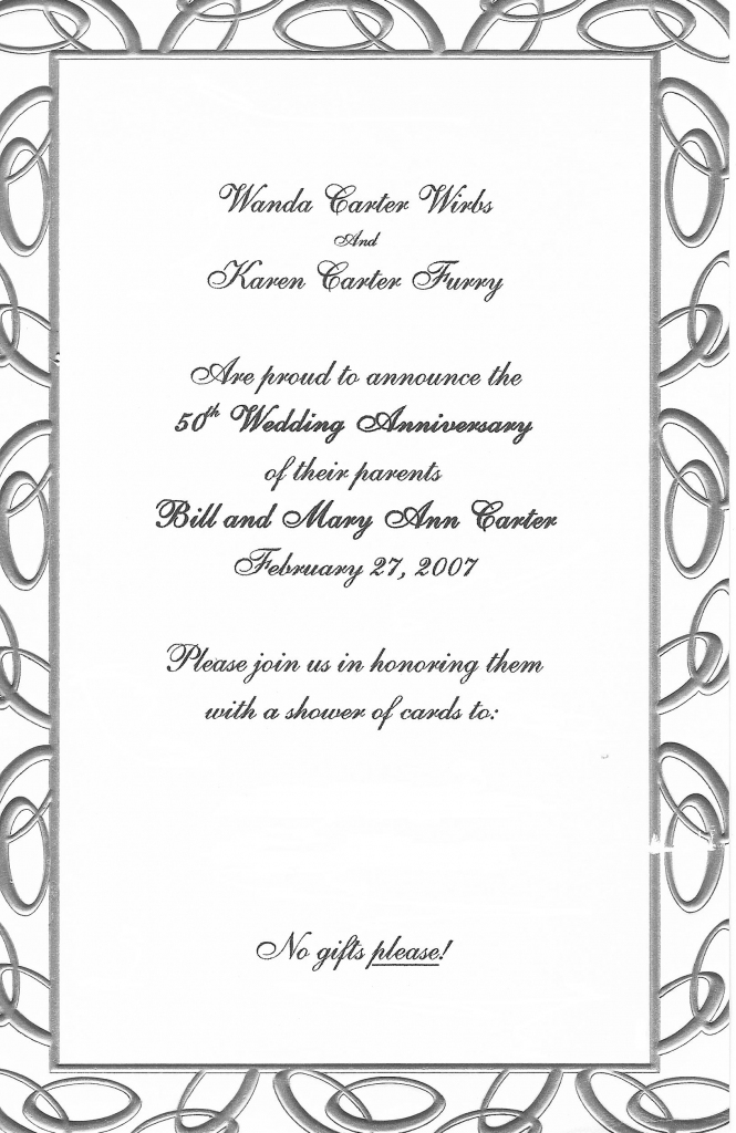 Free Anniversary Invitation Cliparts, Download Free Clip Art, Free | Free Printable 50Th Anniversary Cards