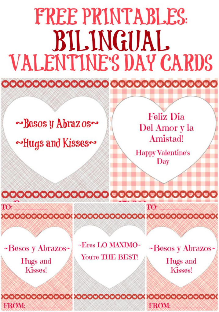 Free Bilingual Valentine&amp;#039;s Day Cards! | Art/music/spanish/science | Printable French Valentines Cards
