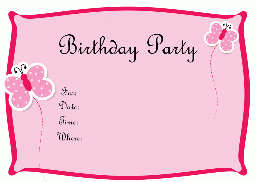 Free Birthday Invitation Maker Online Printable - Kleo.bergdorfbib.co | Free Printable Personalized Birthday Invitation Cards