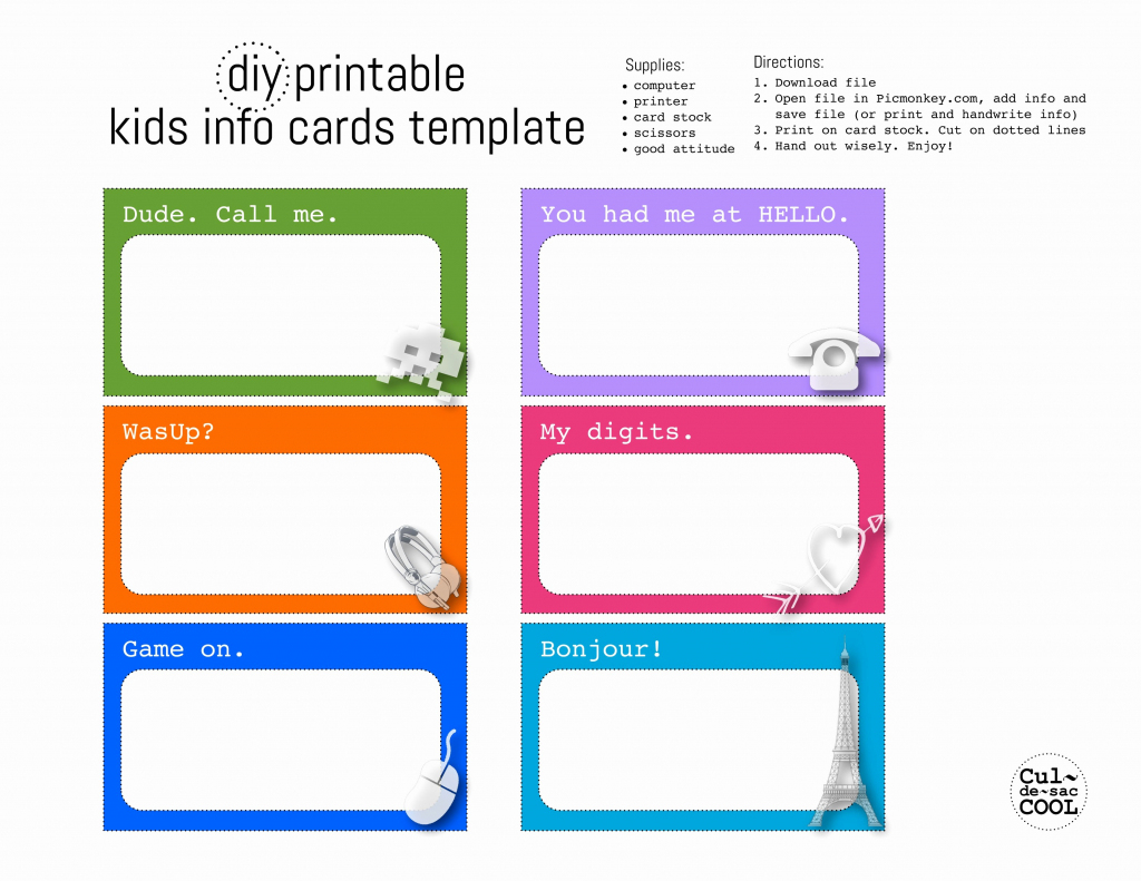Free Child Id Card Template Unique 8 Best Of Free Printable Medical | Free Printable Child Identification Card