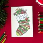 Free Christmas Coloring Card   Sarah Renae Clark   Coloring Book | Create Your Own Free Printable Christmas Cards
