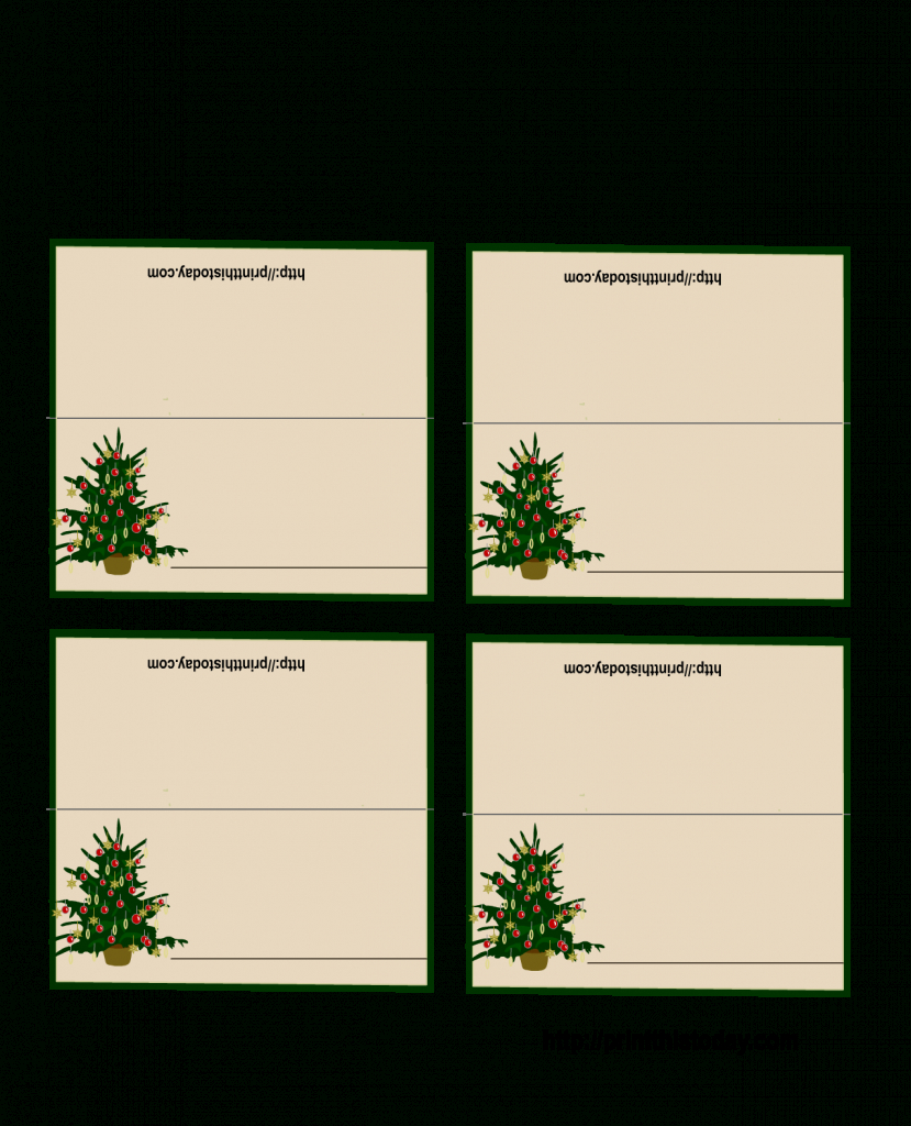 Free Christmas Place Cards Templates - Kleo.bergdorfbib.co | Free Printable Place Card Templates Christmas