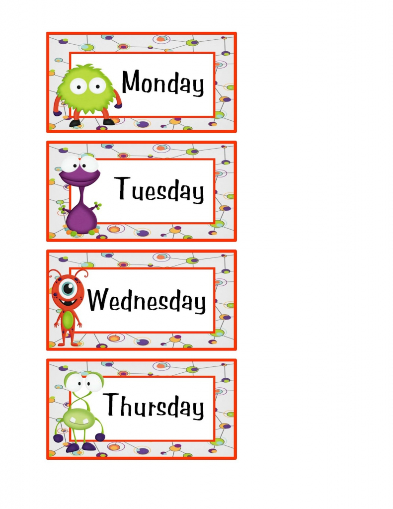 Free Days Of The Week Worksheets | Activity Shelter | Free Printable Days Of The Week Cards