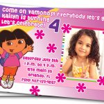 Free Dora Birthday Card Invitations Â€“ Birthday Card Ideas | Diy | Dora Birthday Cards Free Printable