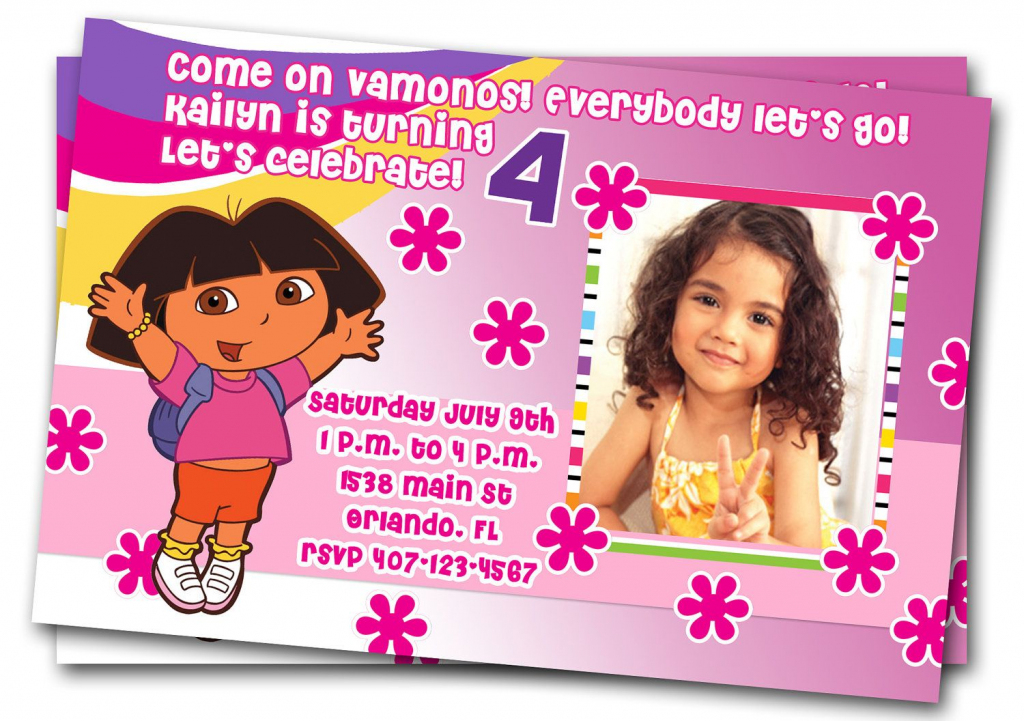  Dora Birthday Cards Free Printable Printable Card Free