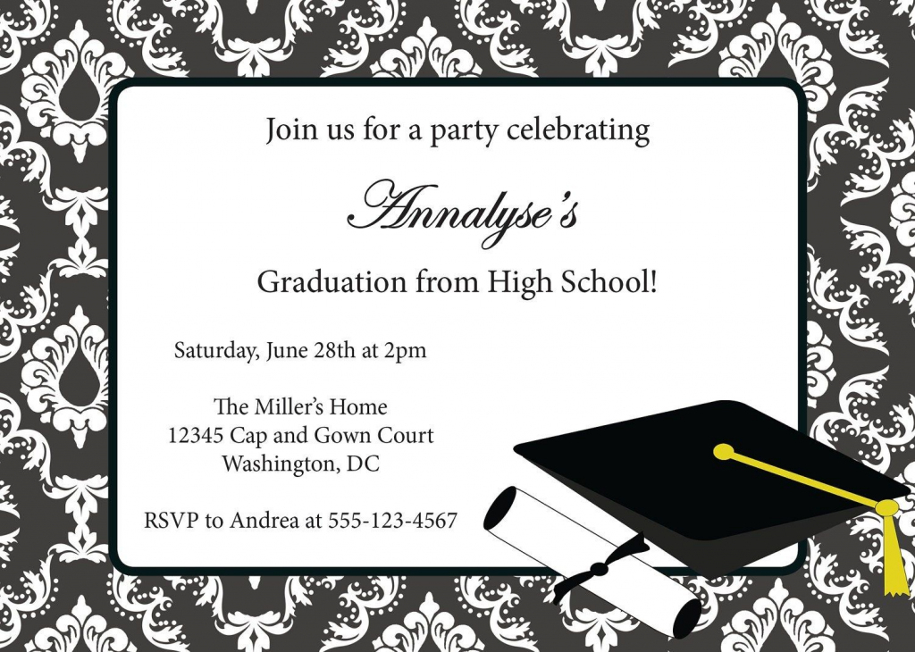 Free Download College Graduation Announcements. Printable | Graduation Invitation Cards Printable