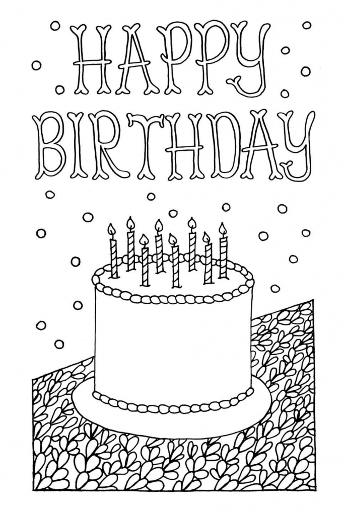 Free Downloadable Adult Coloring Greeting Cards | Diy Gifts | Free Printable Birthday Cards To Color