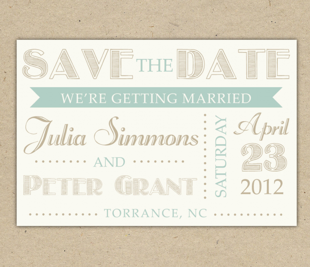 Free Electronic Save The Date Templates - Kleo.bergdorfbib.co | Printable Save The Date Birthday Cards