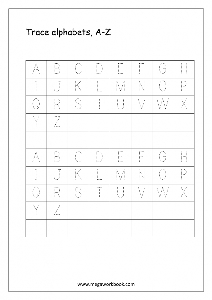 Free English Worksheets - Alphabet Tracing (Capital Letters | Printable Alphabet Tracing Cards