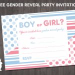 Free Gender Reveal Party Invitation | Free Party Invitationsruby | Printable Gender Reveal Voting Cards