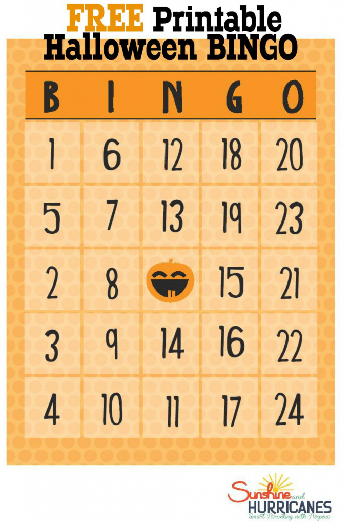 Free Halloween Printables - Bingo | Bingo Cards Printables For Numbers
