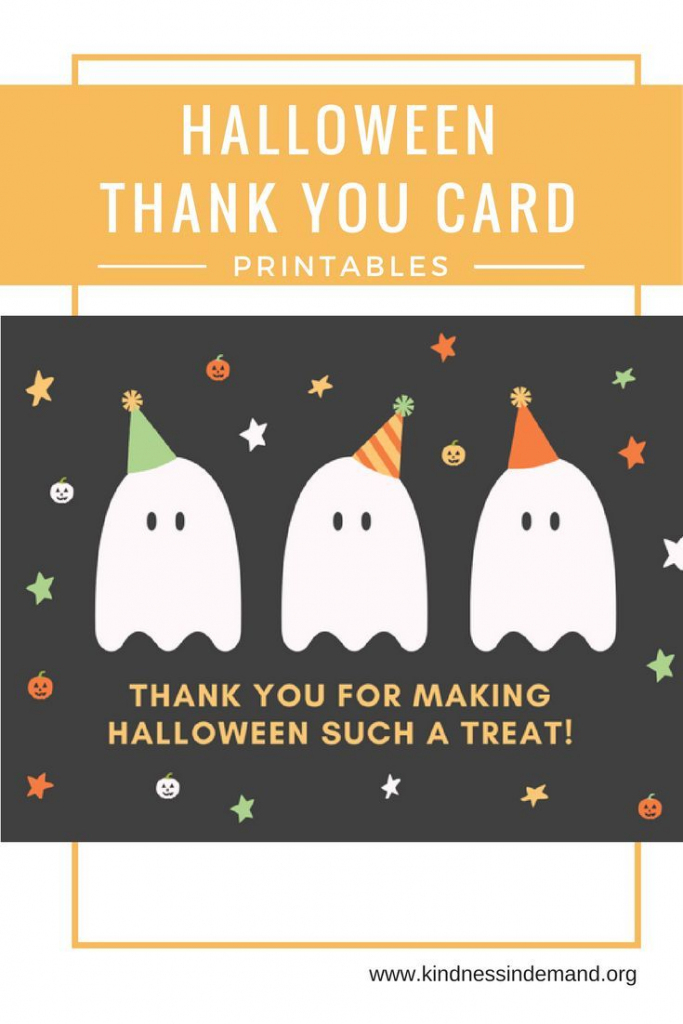 Free Halloween Thank You Card Printables | Halloween | Halloween | Halloween Thank You Cards Printable