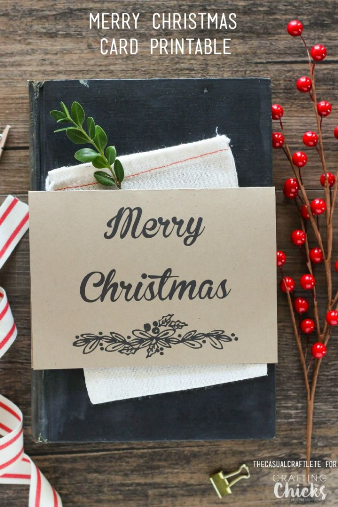 Free Merry Christmas Card Printable | Happy Homemade | Merry | Christmas Cards For Loved Ones Printables