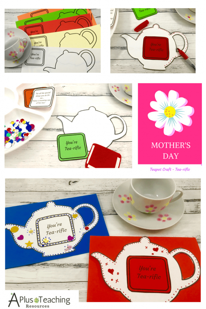Free Mother&amp;#039;s Day Card Template| Crafty Kids | Mother&amp;#039;s Day | Teapot Mother&amp;#039;s Day Card Printable Template