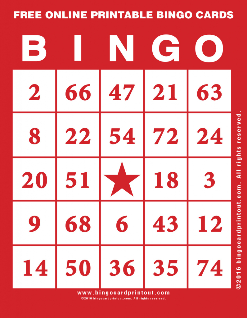 Free Online Printable Bingo Cards - Bingocardprintout | Bingo Cards Online Printable