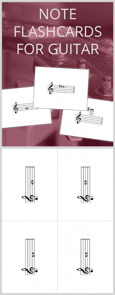 Free Pdf | Note Flashcards For Guitar Download And Print: Notes On | Guitar Chord Flash Cards Printable