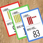 Free Place Value I Have, Who Has   Playdough To Plato | Base Ten Picture Cards Printable