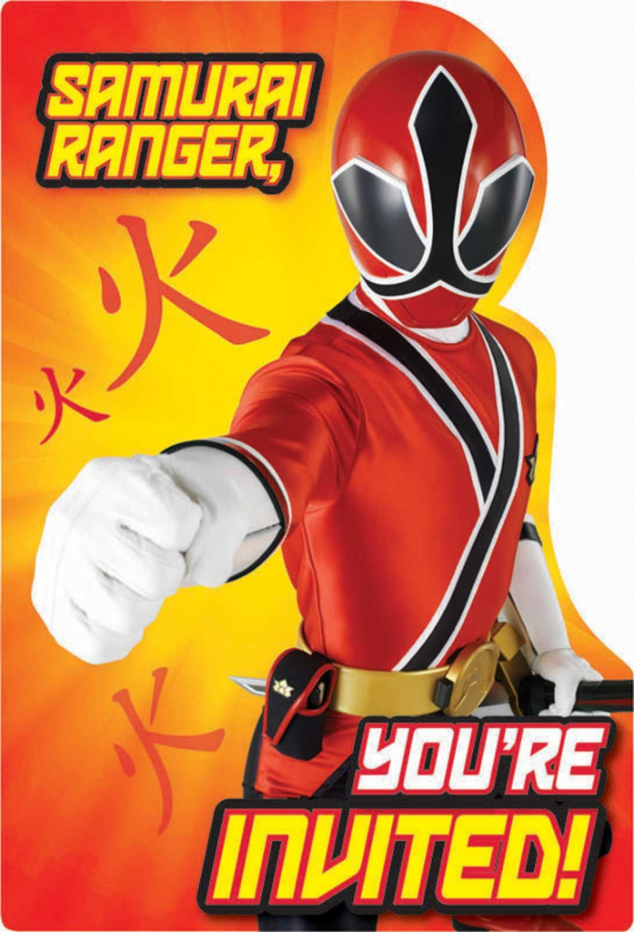 Download Power Rangers Birthday Card Printable | Printable Card Free