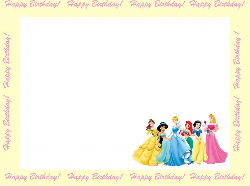 Free Princess Invitations To Print | Free Printable Disney Princess | Free Printable Princess Invitation Cards