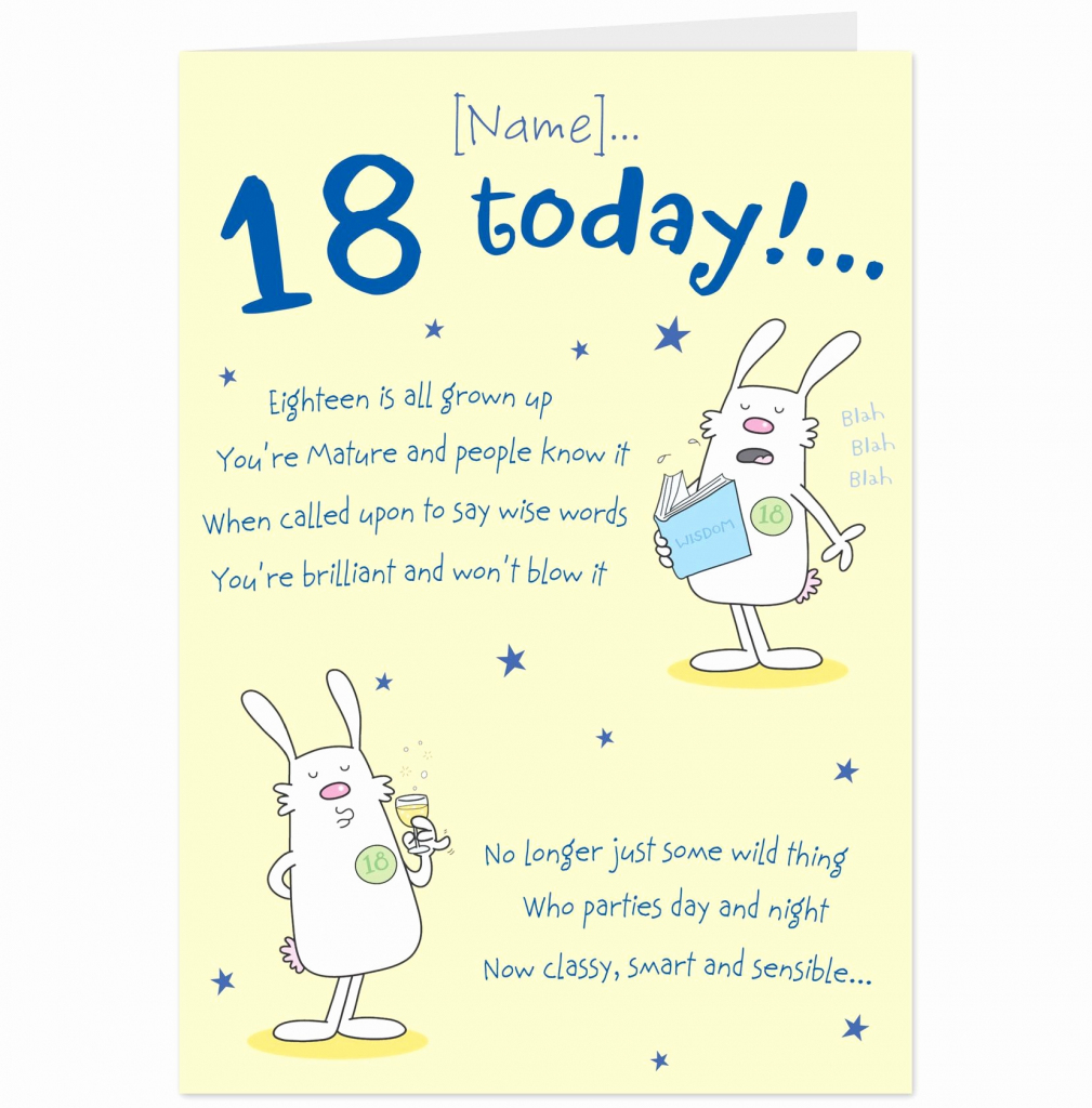 Free Printable 18Th Birthday Cards – Happy Holidays! | Funny 18Th Birthday Cards Printable
